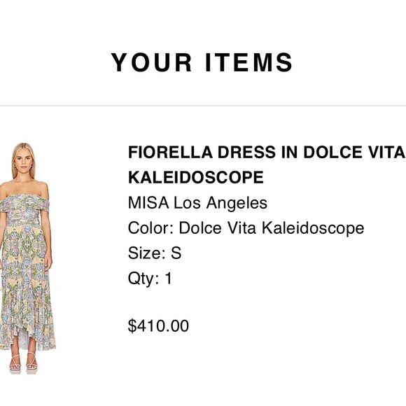 NWT- Misa Los Angeles Fiorella Dress in Dolce vita kaleidoscope - Picture 2 of 5
